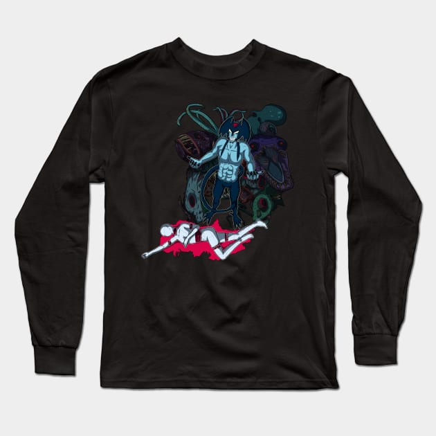 Devilman crybaby Long Sleeve T-Shirt by BrokenGrin